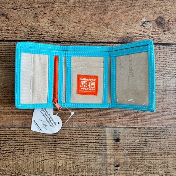 Harajuku Lovers Tri-Fold Orange County Girl Canvas Wallet NEW with Tags 2006 - Picture 2 of 4